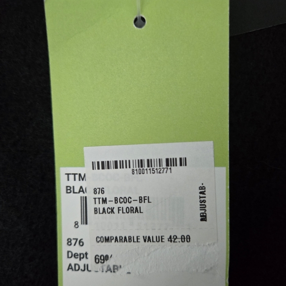 BNWT - TOTHEMARKET Floral Ball Cap in Charcoal Gray - Picture 4 of 8